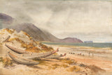 nicholas-Chevalier-1868-nesten-Paekakariki-kokk-sund-art-print-fine-art-gjengivelse-vegg-art-id-atk23k59m