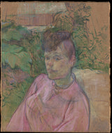 亨利·德·圖盧茲·勞特累克-1889-森林先生花園裡的女人藝術印刷美術複製品牆藝術 ID-atk4rc56h