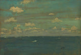 詹姆斯·麦克尼尔·惠斯勒1893年，紫色和银色的深海艺术印刷精美的艺术复制品墙壁艺术ID atlvemq0j