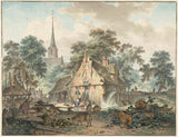 hendrik-meijer-1777-watermolen-dorpskerk-kunstprint-kunst-reproductie-muurkunst-id-atm5i4wtq