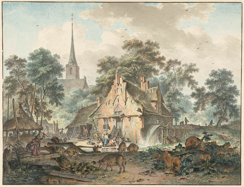 hendrik-meijer-1777-watermill-village-church-art-print-fine-art-reproduction-wall-art-id-atm5i4wtq