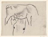 leo-gestel-1891-skiss-av-en-ko-och-en-häst-konsttryck-finkonst-reproduktion-väggkonst-id-atm8dkqct