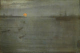 詹姆斯·麥克尼爾·惠斯勒-1872-夜曲-藍-金色-南安普敦-水藝術-印刷-美術-複製品-牆藝術-id-atmyehgnf