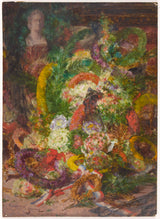 georges-jeannin-1885-cvijeće-i-vijenci-do-smrt-umjetnost-umjetnost-otisak-likovna-reprodukcija-zidna umjetnost