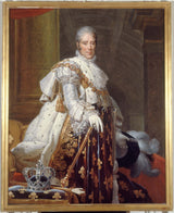 francois-atelier-de-gerard-1825-retrato-de-charles-x-1757-1836-rei-da-frança-em-vestes-de-coroação-arte-impressão-de-belas-artes-reprodução-arte de parede