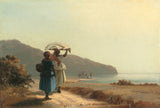 camille-pissarro-1856-hai-phụ nữ-trò chuyện-bên-biển-st-thomas-nghệ thuật-in-mỹ thuật-nghệ thuật-sản xuất-tường-nghệ thuật-id-atspfwqpg