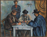 保罗·塞尚1890-纸牌玩家艺术印刷精美的艺术复制品墙壁艺术ID atsxb5usg