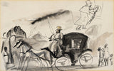 jules-pascin-1918-figurki-z-taksówką-drukiem-reprodukcja-dzieł sztuki-sztuka-ścienna-id-atsxxcxrl