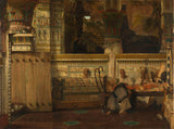 Lawrence-alma-tadema-1872-nwanyị di ya nwụrụ-Ijipt-nkà-ebipụta-fine-art-mmepụta-wall-art-id-att2cfite