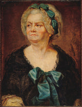 joseph-ducreux-1770-eeldatav portree madame-ducreux -st - kunstniku ema, kes varem oli tuvastatud marie-louise-mignot-1712-1790-nimega-mrs- denis-õetütar-of-voltaire-art-print-fine-art-reproduction-wall-art
