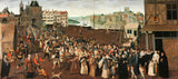 anonimo-1590-processione-della-lega-della-greve-stampa-d'arte-riproduzione-d'arte-arte da parete
