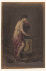 unknown-1700-standing-grieving-woman-in-a-tomb-art-print-fine-art-reproduction-wall-art-id-attrphjsm