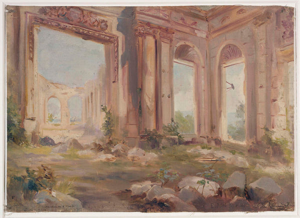edmond-allouard-1875-the-castle-of-saint-cloud-in-ruins-the-guardroom-art-print-fine-art-reproduction-wall-art