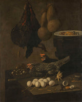giovanni-battista-recco-1640-stilleven-met-kippen-en-eieren-art-print-fine-art-reproductie-wall-art-id-atwheyg17