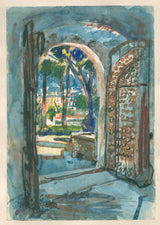 martin-monnickedam-1932-gate-in-s-miniato-art-print-fine-art-reproduction-ukuta-art-id-atxxggl1d