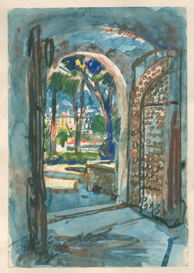 martin-monnickendam-1932-gate-in-s-miniato-art-print-fine-art-reproduction-wall-art-id-atxxggl1d