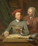 julius-henricus-quinkhard-1757-站在藝術家旁邊的自畫像是他的父親-藝術印刷品美術複製品牆藝術 id-aty1jtfbj