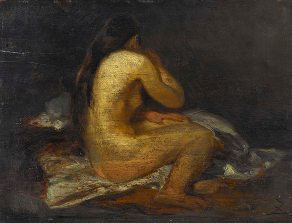 felix-ziem-naked-woman-sitting-art-print-fine-art-reproduction-wall-art