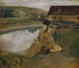 eva-gonzales-1880-at-water-art-print-fine-art-reproduction-wall-art-id-aty9o5g5o