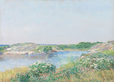 childe-hassam-1895-den-lille-dammen-appledore-kunsttrykk-fin-kunst-reproduksjon-veggkunst-id-atyz91xkm