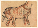 leo-gestel-1891-ark-med-skiss-av-en-häst-konsttryck-fin-konst-reproduktion-väggkonst-id-atz9bpmdq