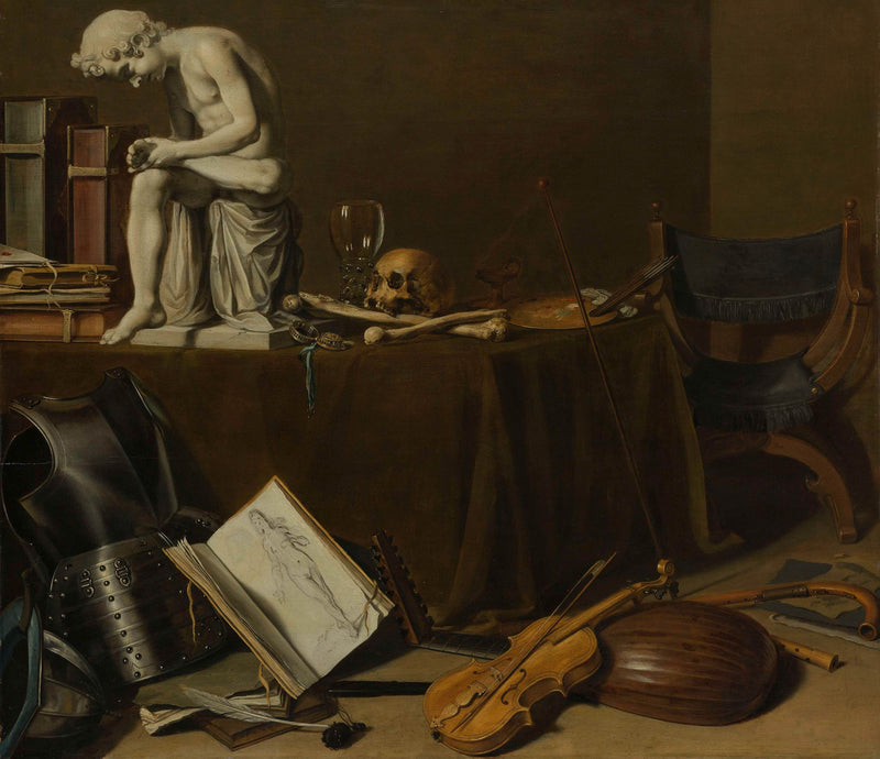 pieter-claesz-1628-vanitas-still-life-with-the-spinario-art-print-fine-art-reproduction-wall-art-id-au21mzc3a