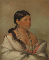 乔治·卡特林1830年，女性，鹰，shawano，艺术，印刷，精细，艺术，再现，墙，艺术，id，au43iypph