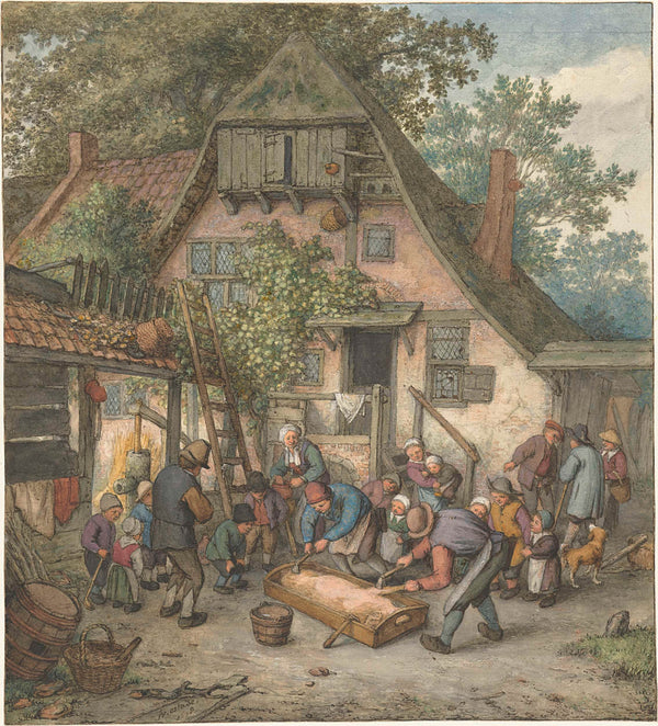 adriaen-van-ostade-1678-scalding-the-hog-art-print-fine-art-reproduction-wall-art-id-au582obzo