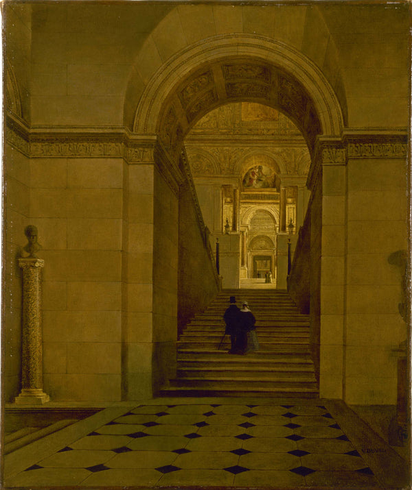victor-duval-1840-the-grand-staircase-of-the-louvre-1840-art-print-fine-art-reproduction-wall-art