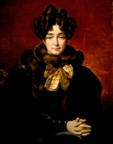 エミール・ジャン・ホレス・ヴェルネ・1831年・女性の肖像・おそらくパトリック・キャンベルニー夫人アートプリントファインアート複製ウォールアートid-au5pw9z0e