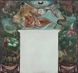 sylvie-feron-baucher-1933-vázlat a-párizsi városháza-nagylépcsőházához-13. kerületi disszertáció a gobelinek-született-gobelinek-gobelin-művészeti nyomatból- képzőművészet-reprodukció-fal-művészet