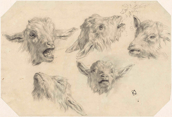 johan-daniel-koelman-1841-five-sketches-of-goat-heads-art-print-fine-art-reproduction-wall-art-id-au6iybsok