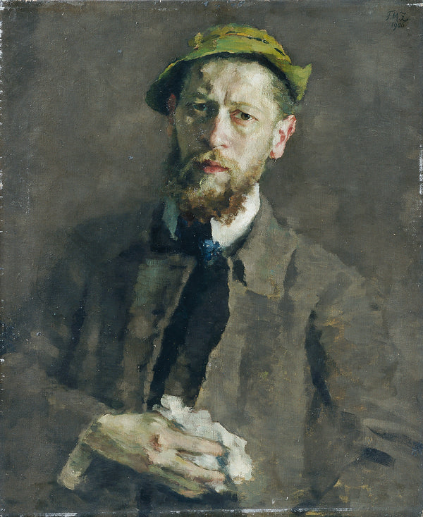 ferdinand-matthias-zerlacher-1906-self-portrait-art-print-fine-art-reproduction-wall-art-id-au7a6bw12