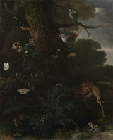 melchior-d-hondecoeter-1670动物和植物的森林艺术印刷精美的艺术复制品墙壁艺术idau7zaqknf