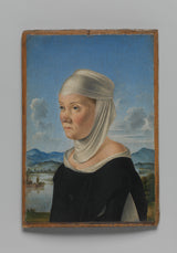 jacometto-1485-portrett-of-a-kvinne-muligens-a-nonne-of-san-secondo-Verso-scenes-in-grisaille-art-print-fine-art-gjengivelse-vegg-art-id-au82917x8