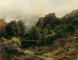 thomas-ender-1843-slottet-Tirol-nær-Merano-art-print-fine-art-gjengivelse-vegg-art-id-au8wstlb1