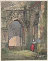 reinier-craeyvanger-1822-kerkportaal-kunstprint-fine-art-reproductie-muurkunst-id-au90jrijh