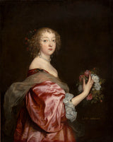 Anthony-ван-Dyck-1638-Catherine-Хауърд-дама daubigny-арт-печатащата фино арт-възпроизвеждане стена на техниката-ID-auao68g3u