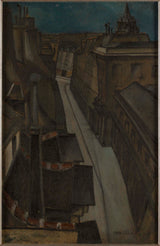 albert-edouard-chazalviel-1912-de-straat-guenegaud-1912-art-print-fine-art-reproductie-muurkunst