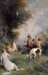 eugene-fromentin-1868-centaures-art-print-fine-sanaa-reproduction-ukuta-sanaa