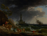 克勞德·約瑟夫·韋爾內特-1767-地中海海岸的風暴-藝術印刷品-精美藝術-複製品-牆藝術-id-aubd2tuyb
