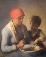 奥古斯特·布拉德-1850-膳食艺术印刷精美艺术复制品墙艺术 id-aubjrpb8c