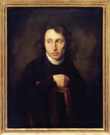 johann-bernhard-scheffer-1808-auto-retrato-arte-impressão-belas-artes-reprodução-arte de parede