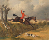 john-frederick-sleďa-sr-1839-foxhunting-clearing-a-priekopa-art-print-fine-art-reprodukčnej-wall-art-id-auc680uqc