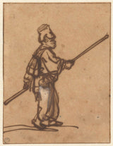 Рембрандт-ван-Рійн-1635-біг-хлопчик-з-палкою-арт-друк
