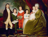 ezra-ames-1830-夫人诺亚史密斯和家庭艺术印刷精美的艺术复制品墙艺术idaue533t2i