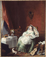 ecole-francaise-the-reader-asleep-art-print-fine-art-reproduction-wall-art