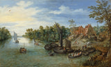 Jan-Брьогел най-бъз-1612-река-пейзаж-арт-печат-фино арт-репродукция стена-арт-ID-auflkg4xo