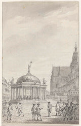 雅各布斯购买了1787年在哈莱姆的市场上的圣殿，在这种情况下，艺术印刷精美的艺术复制品，墙上的艺术是idauh9fcsu1