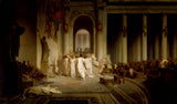 让·莱昂·杰罗姆（Jean-Leon Gerome）1867年，凯撒艺术印刷的死因是精美的艺术复制品墙上的艺术ID auhzbjlei